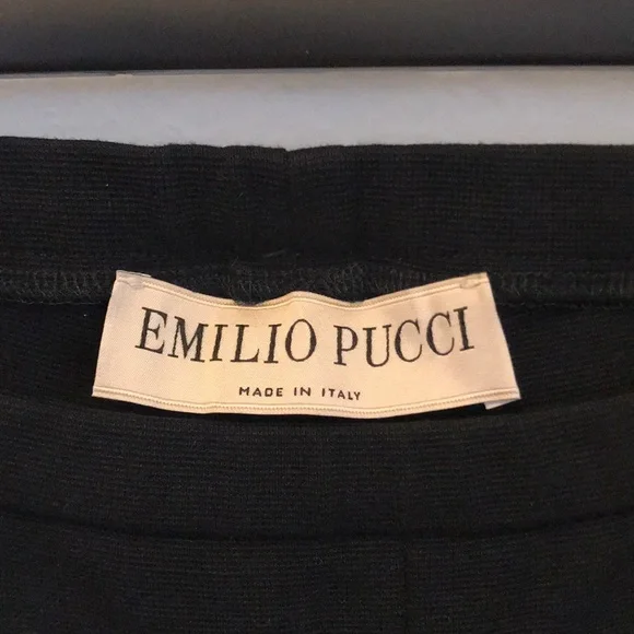 Emilio Pucci Black Pants with Gold Accents - Picture 3 of 8